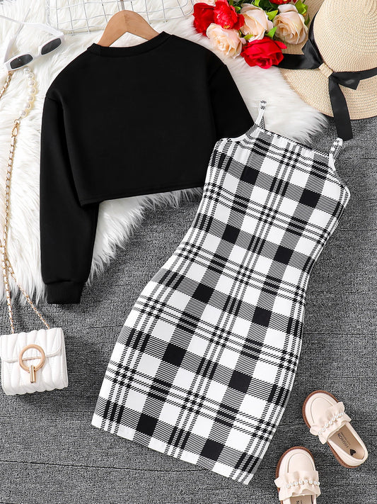Adora Milano ragazza graziosa moda all'aperto casual 2 pezzi
