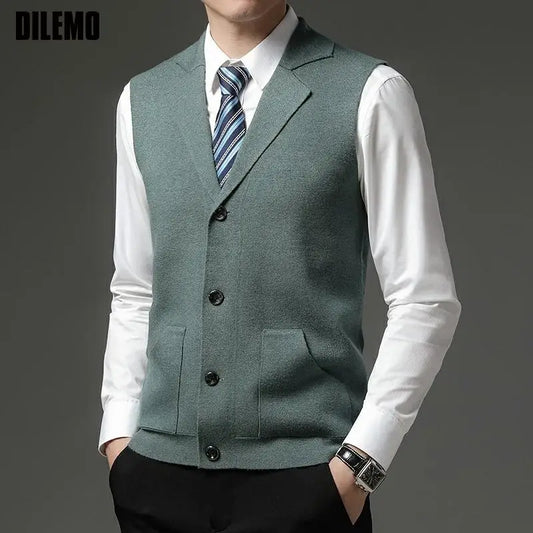 Gilet Adora Milano con risvolto, alla moda, casual, senza maniche