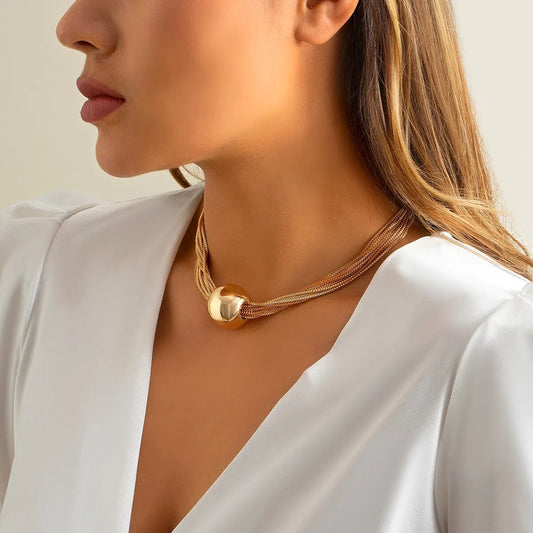 Adora Milano Gedrehte klobige Kette Halskette für Damen