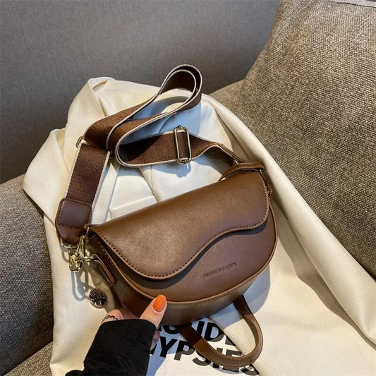 Adora Milano Borsa a Spalla/Sottospalla da Donna, alla Moda in Pelle PU con Tracolla Larga