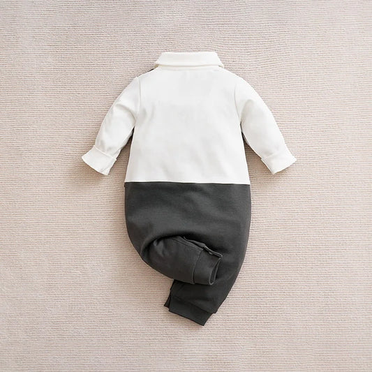 Adora Milano Jungen Fliege Baumwollkleidung Einteilige langärmelige Jacke 0-2 Jahre