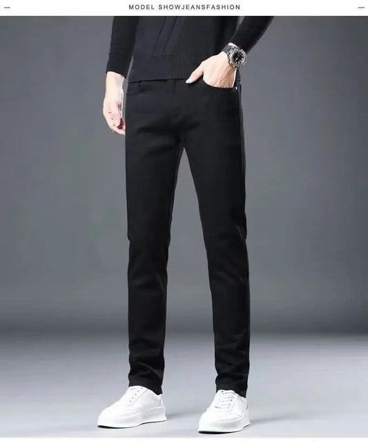 Adora Milano Classici Slim Semplici Jeans di Jeans Dritti e Attillati da Uomo