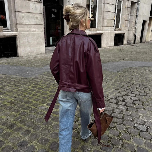 Giacche Bomber in Pelle Adora Milano da Donna Moda