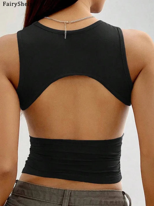 Adora Milano Fairyshely  Sexy Female Sleeveless Bodycon Top Women