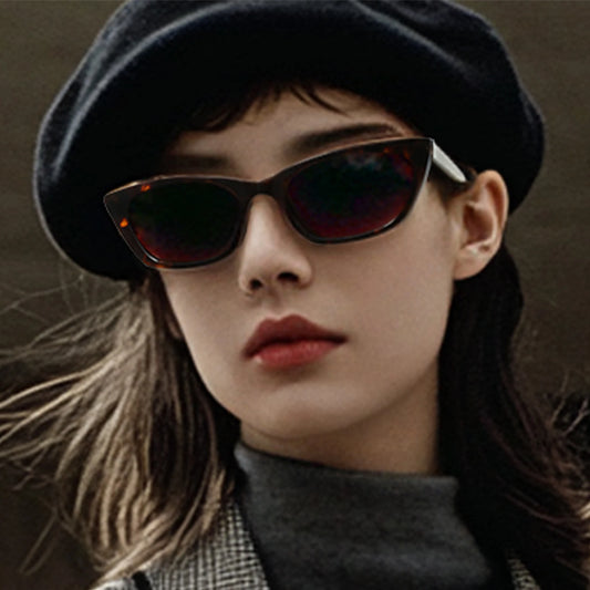 ZENOTTIC Occhiali da sole polarizzati in acetato fatti a mano di tendenza Occhiali da sole alla moda piccoli da donna con protezione UV Cat Eye