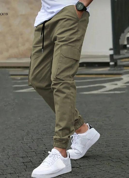 Adora Milano Men's Cargo Pants Sweatpants Outdoor