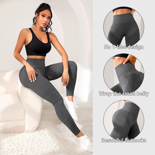 Adora Milano Butt Lifting Sweatpants, Women's High-Waisted Sports Tights,
