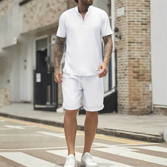 Adora Milano New Summer Men's Short Casual Men's T-shirt Outdoor Men's