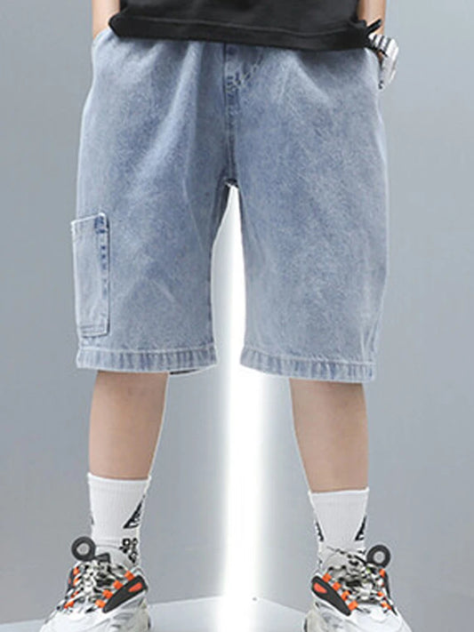 Adora Milano Jeans Pantaloncini in Cotone per Ragazzi