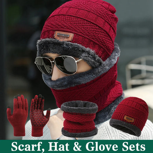Adora Milano Winter Strickmütze Halswärmer Schal Herren
