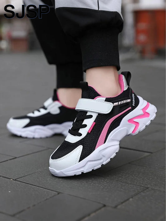 Adora Milano Scarpe Casual Rosa in Rete Traspirante per Bambine
