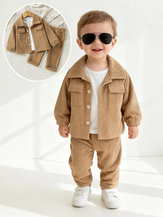 Adora Milano Abbigliamento Bambini Solido Inverno Nuovo Completo Camicia a Maniche Lunghe per Neonato