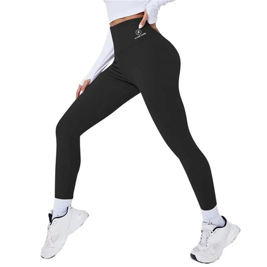 Adora Milano Leggings Yoga Donna a Vita Alta Pantaloni Sportivi da Palestra