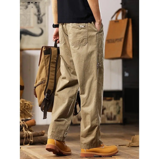 Adora Milano Men New Loose Straight Summer Thin Casual Pants