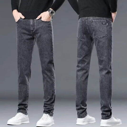 Adora Milano Classici Slim Semplici Jeans di Jeans Dritti e Attillati da Uomo