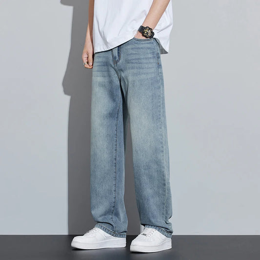 Adora Milano Jeans da uomo estivi sottili traspiranti