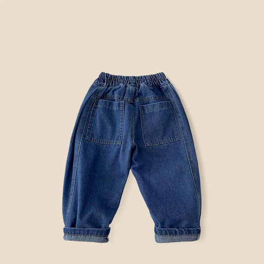 Adora Milano Pantaloni in denim per bambini primaverili, casual, per bambini e ragazzi