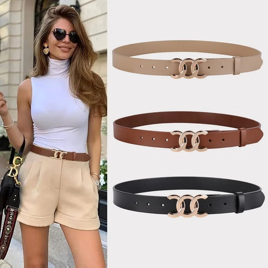 Adora Milano cintura in pelle decorativa stile western pantaloni cintura retrò da donna