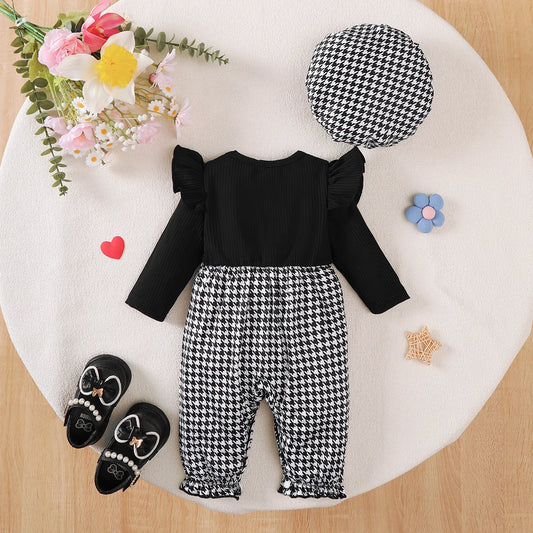 Adora Milano Baby Mädchen Langarm-Body + Mütze zweiteiliges Set, 0-18 Monate