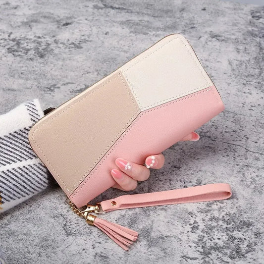 Adora Milano Reißverschluss-Geldbörsen Damen lange Handtaschen