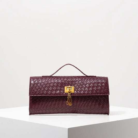Adora Milano, Burgunderrote Handtasche, Vintage-Tasche,