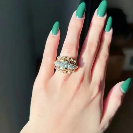 Adora Milano Helle Cubic Zirkonia Ringe für Damen Luxuriöses Charmantes Stilvolles Finger-Accessoire