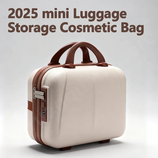 Adora Milano hard shell portable travel hand-held mini luggage storage cosmetic bag
