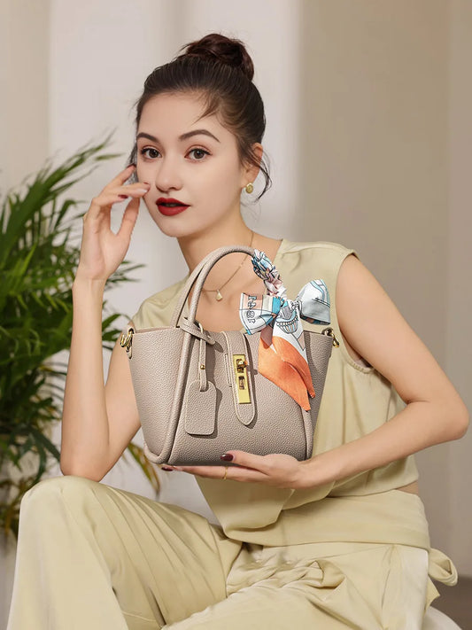 Borsa messenger versatile Adora Milano in vera pelle, borsa a tracolla