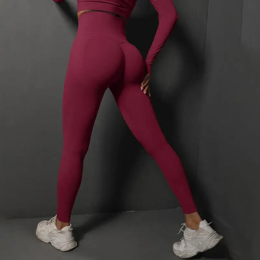 Adora Milano Leggings Seamless Sportivi Donna Fitness Allenamento Scrunch Sportswear Collant da Palestra
