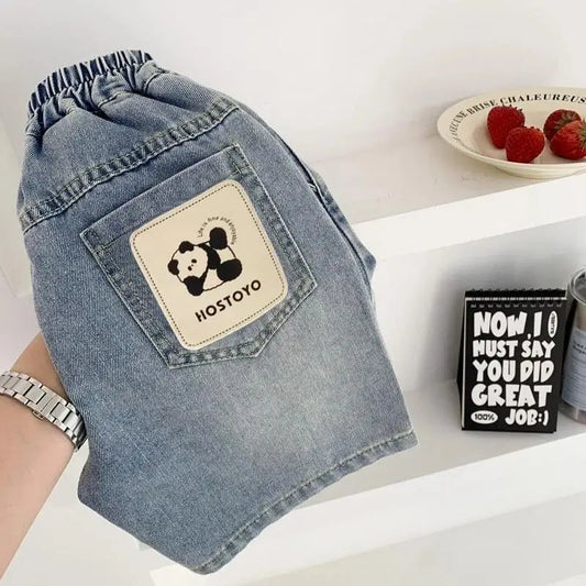 Adora Milano Pantaloncini Casual Estivi in Denim Comodi per Bambini e Ragazzi