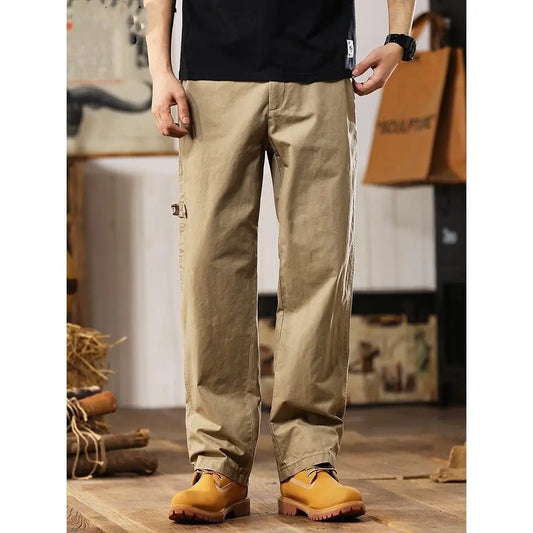 Adora Milano Men New Loose Straight Summer Thin Casual Pants