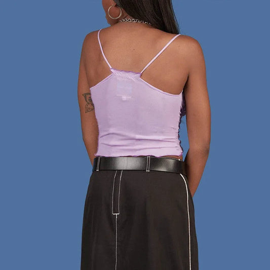 Adora Milano Women Purple Vest Crop Tops Pullovers Ladies Tanks Women Camisole