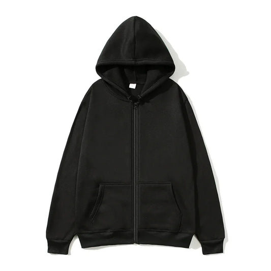 Adora Milano Wintermode Reißverschluss-Kapuzenpullover Damen Strickjacke Mantel