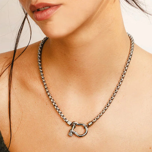 Adora Milano Halsketten für Damen Paare Persönlichkeit Einfache Hip Hop Mode