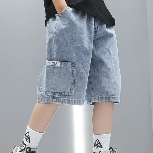 Adora Milano Jeans Pantaloncini in Cotone per Ragazzi