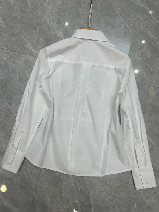 Adora Milano Damen Langarm-Shirts & Blusen aus 100% Baumwolle