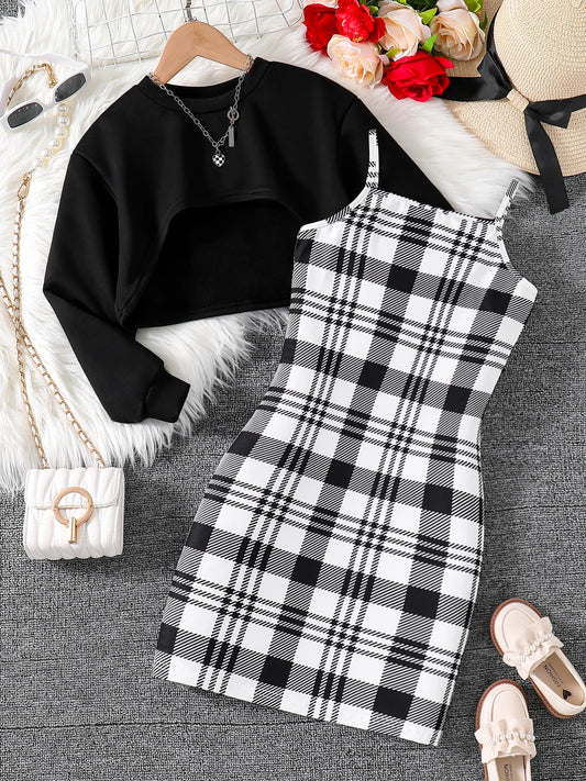 Adora Milano ragazza graziosa moda all'aperto casual 2 pezzi
