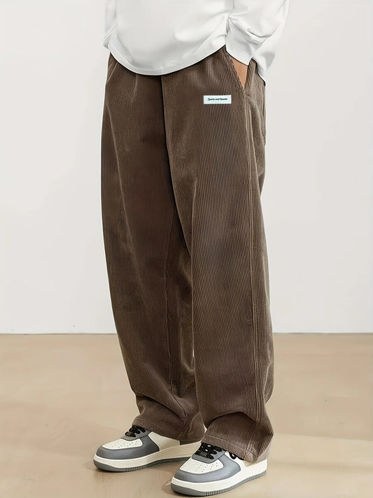 Adora Milano Mens  Casual Pants Fashion Loose Fit Pants