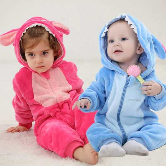 Adora Milano Baby Rompers Stitch Jumpsuits Kids  One-Pieces Hooded Jumpers