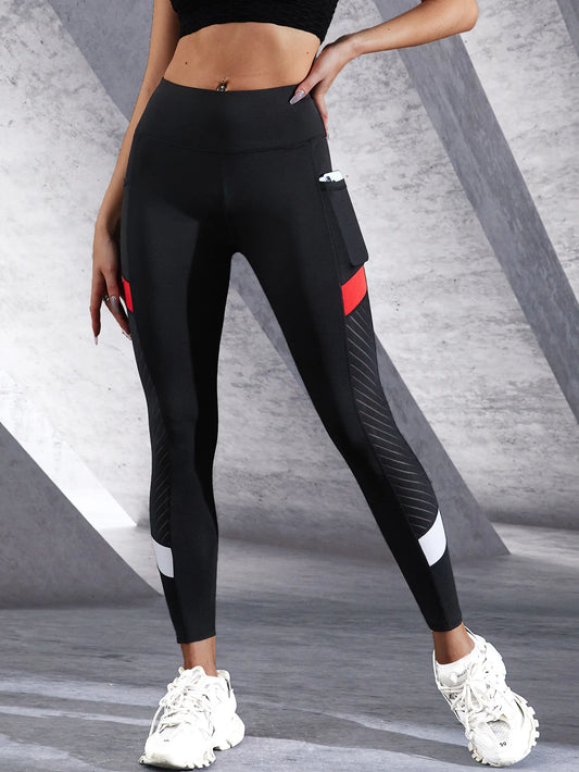 Pantaloni Yoga a Vita Alta Adora Milano con Tasche Laterali Leggings da Donna