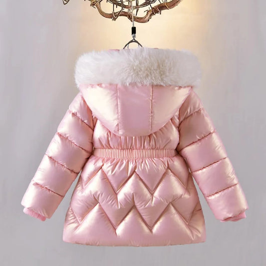 Adora Milano Boys Girls Jacket Solid Color Lining Plush Thick Warm
