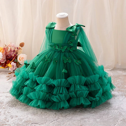Adora Milano Vestito da bambina 1-5 anni abito da sera senza maniche per matrimonio
