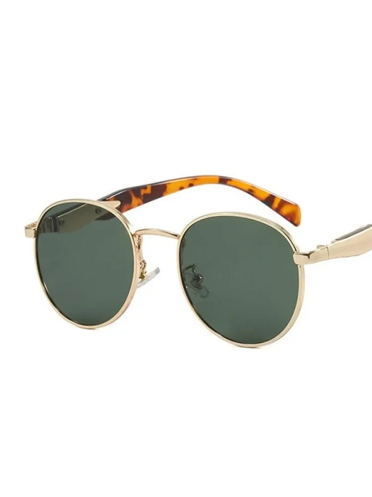 Adora Milano Occhiali da sole tondi vintage in metallo da donna Nuova moda Occhiali da sole retrò Occhiali di tendenza femminili