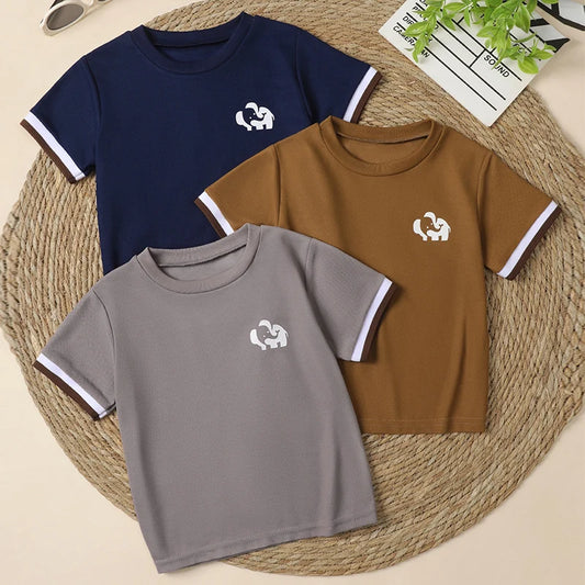 Adora Milano T-shirt A Maniche Corte Casual E Alla Moda Per Bambini E Ragazzi