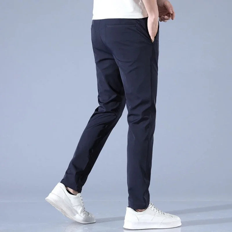 Stretch Man Suits Pants Elastic Cheap Korean Style Clothes Stylish Chinese Homme Classic New in Offer Up Suit Trousers for Men