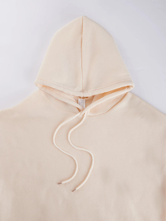Adora Milano Felpe con Cappuccio Invernali da Donna in Tinta Unita Basic in Pile Elasticizzato Comode