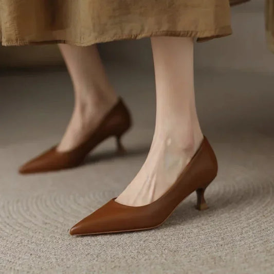 Adora Milano Donna Tacco Alto Sandalo Elegante Marrone