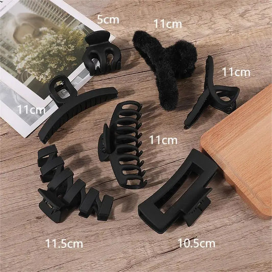 Adora Milano Moda Donna Artiglio per Capelli Fermaglio Grande Nero Caffè Accessori per Capelli