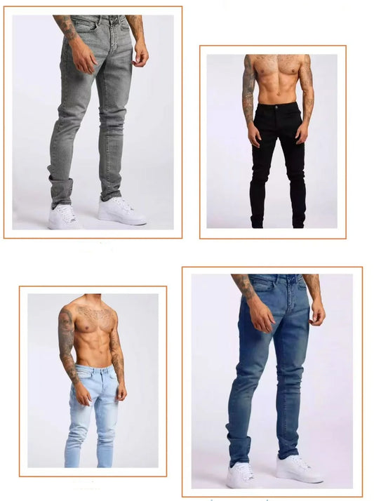 Adora Milano jeans da uomo slim fit classici casual