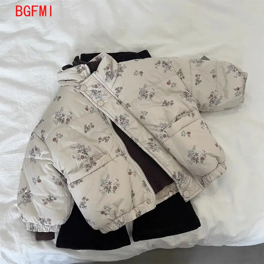 Adora Milano Winter Toddler Girl Parkas Cotton Padded  Long Sleeve Baby Girls Outerwear Coat